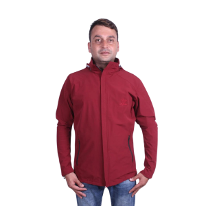 Polyester Wrinkle Fabric Maroon