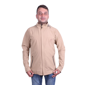 Polyester Wrinkle Fabric Beige Color