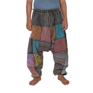 Low Crutch Harem Patch Pant