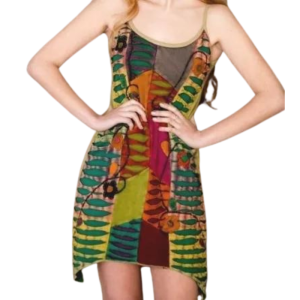 Ladies Patch Work Top/Dress Halter Cami