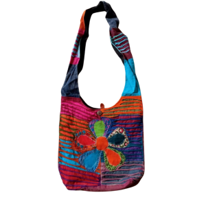 SHG24, Rainbow Looks Patch Daisy Flower Bag
