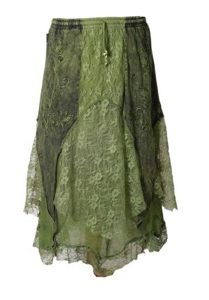 lace skirt shining wash