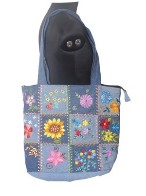 SH027 ladies shopping embroidery bag